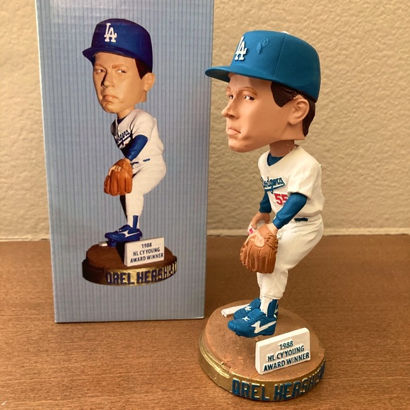 Official LOS ANGELES DODGERS 2012 OREL HERSHISER 50th Anniversary BOBBLEHEAD - Picture 5 of 7